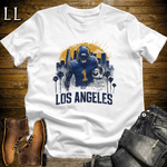 Rams Football Shirt White | LA Rams Fan Tee