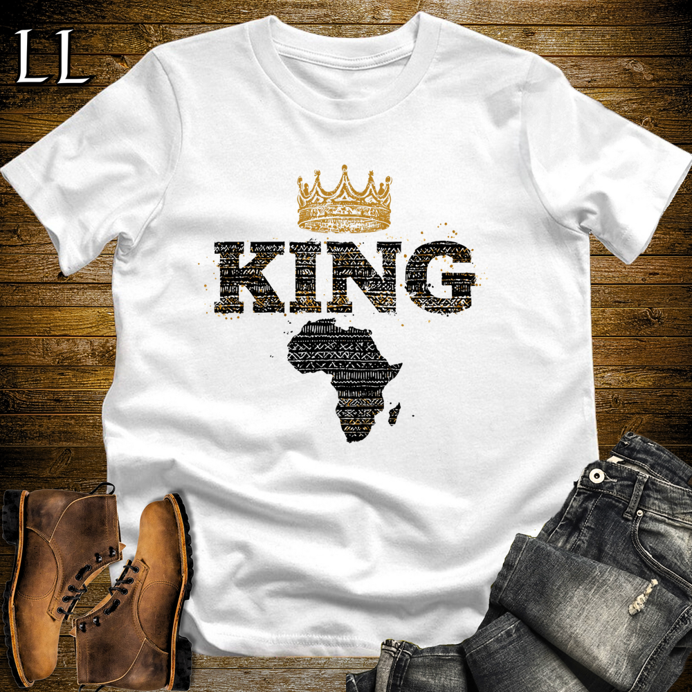 King Africa Softstyle T Shirt White | African King Pride Tee