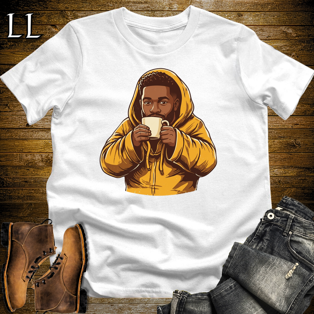 African Coffee Time T Shirt White | Coffee Lover African Tee