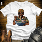 African Ramen T Shirt White | Funny African Foodie Tee