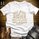 Built Different Built African T Shirt White | African Gift