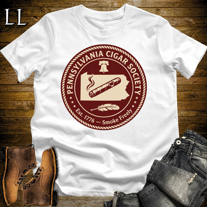 Pennsylvania Cigar Society T Shirt White | Cigar Lover Gift