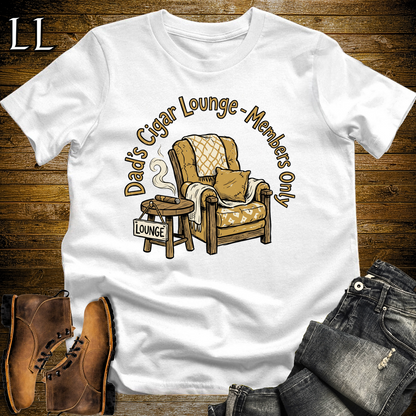 Dads Cigar Lounge Softstyle Tee White | Cigar Lounge Dad Tee