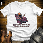 Dad Keeper Of Cigars Softstyle Tee White | Funny Cigar Dad Tee