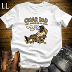Cigar Dad Tan Softstyle Tee White | Cigar Lover Dad Tee