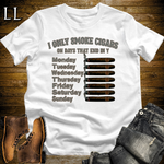 Cigars On Days Softstyle T Shirt White | Cigar Lover Gift Shirt
