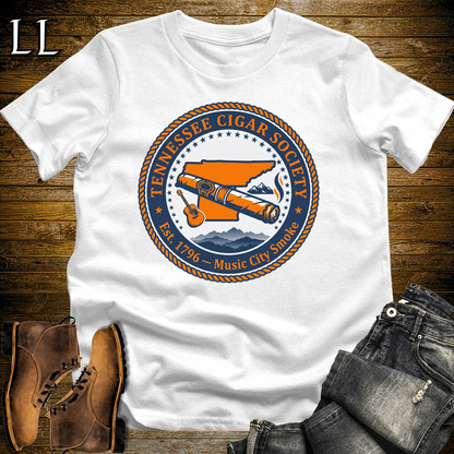 Tennessee Cigar Society Softstyle T Shirt White | Cigar Lover Gift Tee