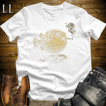 Vintage Cigar Pufferfish Softstyle T Shirt White | Funny Cigar Shirt