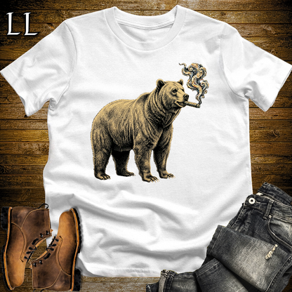 Vintage Cigar Grizzly Softstyle T Shirt White | Funny Cigar Shirt