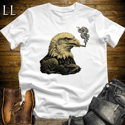 Vintage Cigar Eagle Softstyle T Shirt White | Funny Cigar Shirt