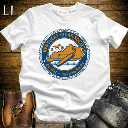 Kentucky Cigar Society Softstyle T Shirt White | Cigar Lover Gift Tee