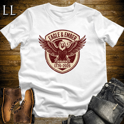 Eagle And Ember Cigars Softstyle T Shirt White | Patriotic Cigar Tee