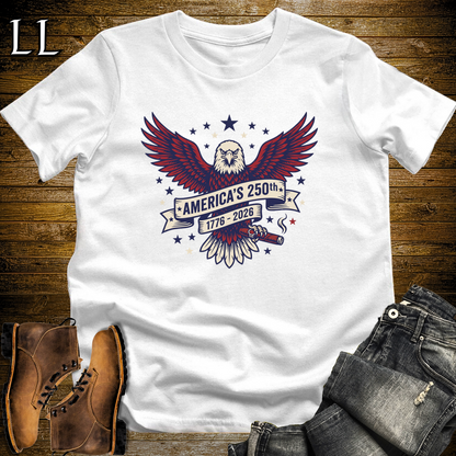 Americas 250 Cigar 1776 Softstyle T Shirt White | America 250 Cigar Tee