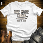One More Cigar Lie Softstyle T Shirt White | Funny Cigar Tee