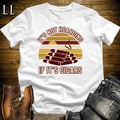 Hoarding Cigars Softstyle T Shirt White | Funny Cigar Tee