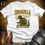 Cigarzilla Softstyle T Shirt White | Funny Cigar Monster Tee