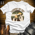 Light It Up Cigar Softstyle T Shirt White | Cigar Lover Tee
