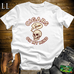 Cigars On My Mind Softstyle T Shirt White | Cigar Lover Tee