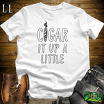 Cigar It Up A Little Softstyle T Shirt White | Funny Cigar Tee