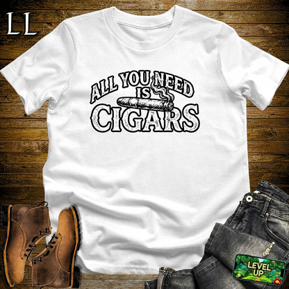 All You Need Is Cigars Softstyle T Shirt White | Cigar Lover Tee