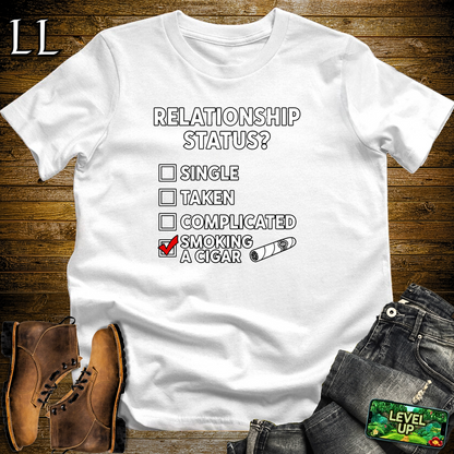 Relationship Status Cigars Softstyle T Shirt White | Funny Cigar Tee