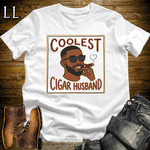 Coolest Cigar Husband Softstyle T Shirt White | Cigar Husband Tee