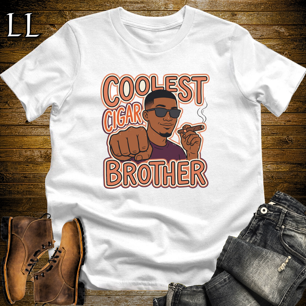 Coolest Cigar Brother Softstyle T Shirt White | Cigar Brother Tee