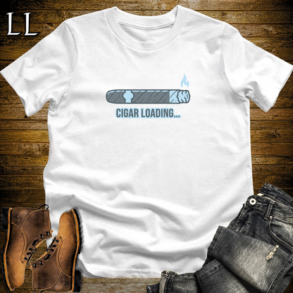 Cigar Loading Softstyle T Shirt White | Funny Cigar Tee