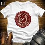 Certified Cigar Snob Softstyle T Shirt White | Funny Cigar Tee