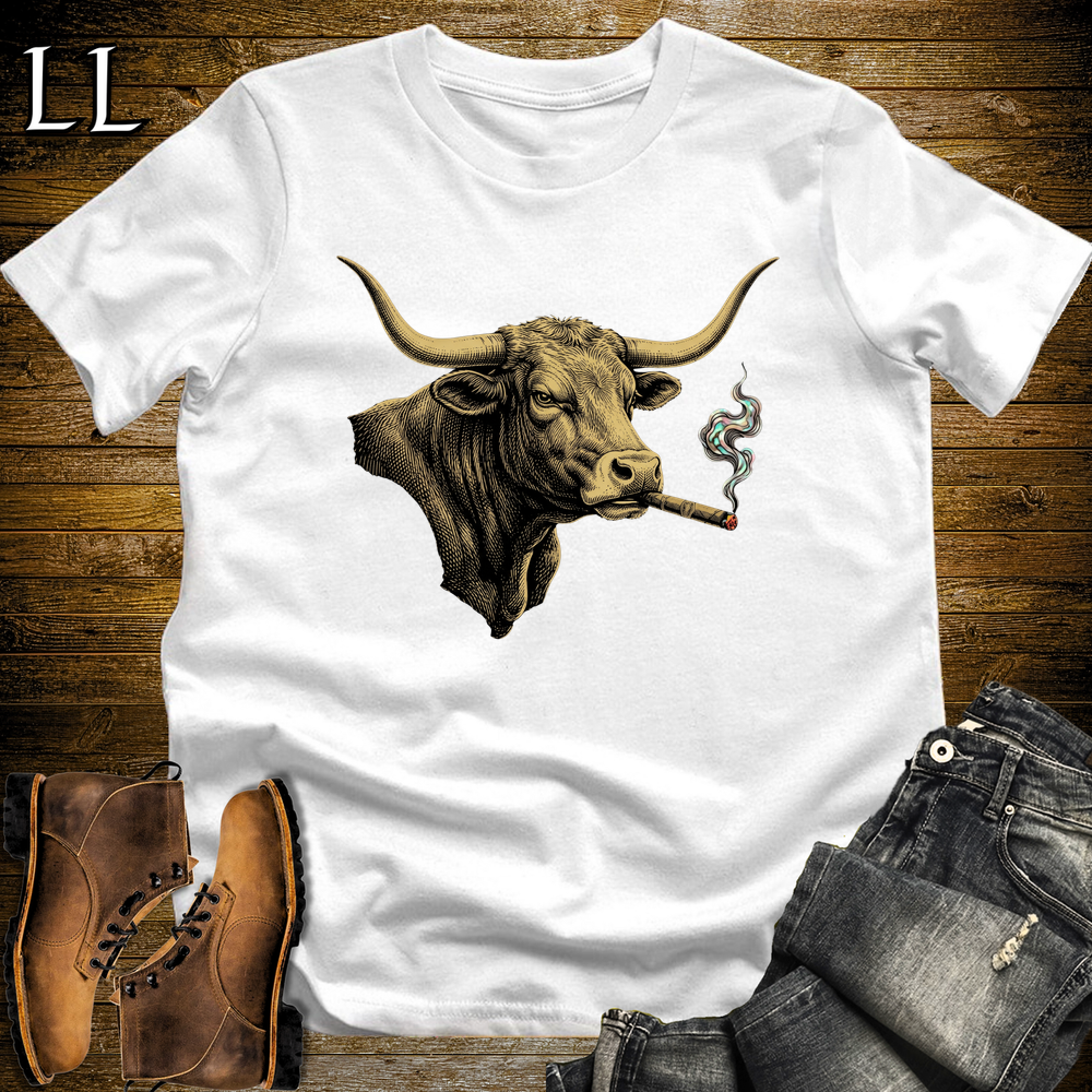 Vintage Cigar Texas Longhorn Softstyle T Shirt White | Vintage Texas Longhorn Cigar Tee