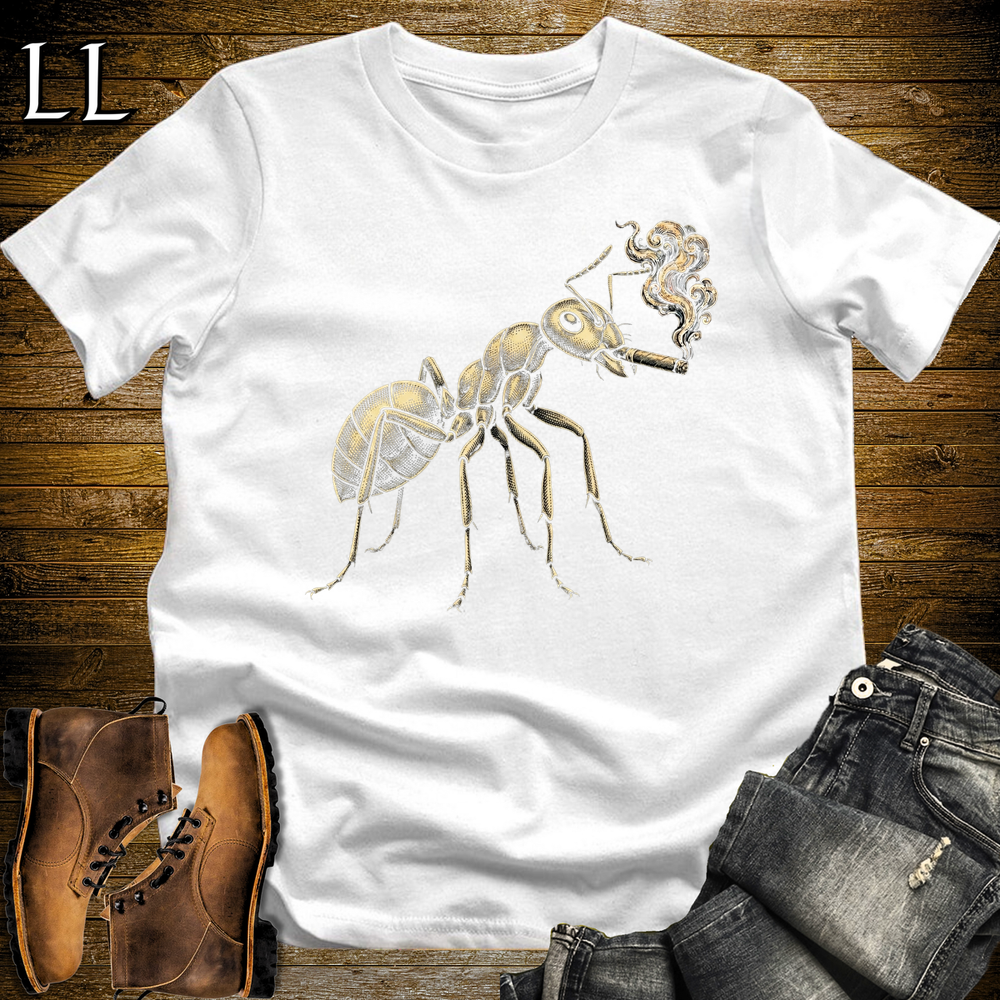 Vintage Cigar Ant Softstyle T Shirt White | Cigar Ant Tee