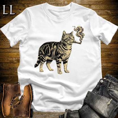 Vintage Cigar American Shorthair Softstyle T Shirt White | Cigar American Shorthair Tee