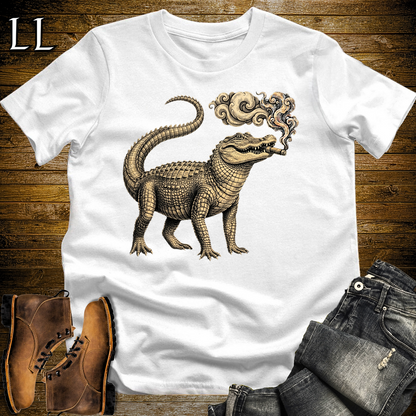 Vintage Cigar Alligator Softstyle T Shirt White | Cigar Alligator Tee