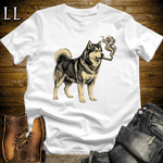 Vintage Cigar Alaskan Malamute Softstyle T Shirt White | Cigar Alaskan Malamute Tee