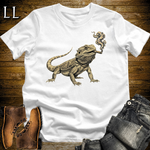 Vintage Cigar Bearded Dragon Softstyle T Shirt White | Cigar Bearded Dragon Tee