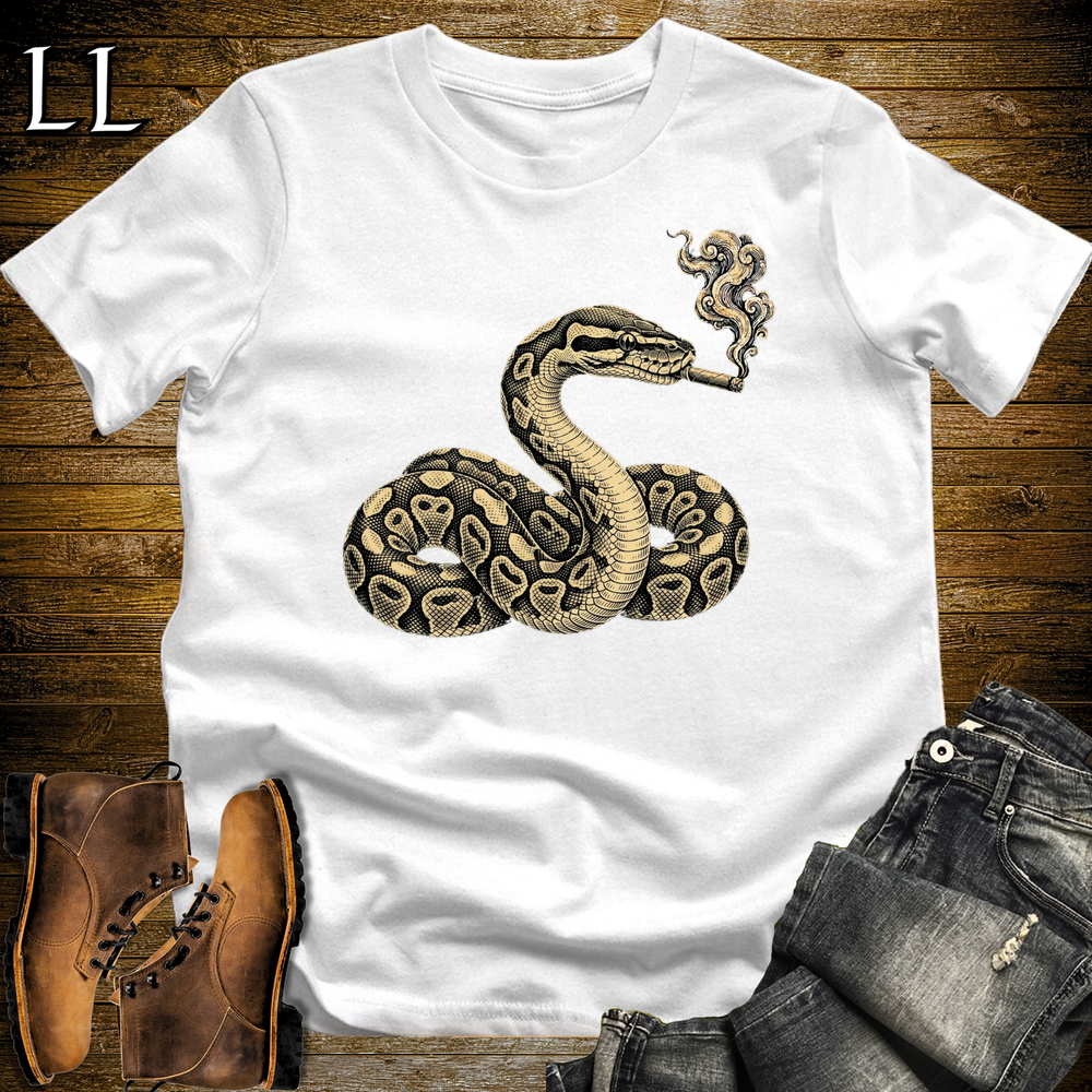 Vintage Cigar Ball Python Softstyle T Shirt White | Cigar Ball Python Tee