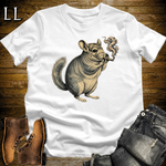 Vintage Cigar Chinchilla Softstyle T Shirt White | Cigar Chinchilla Graphic Tee