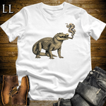 Vintage Cigar Crocodile Softstyle T Shirt White | Cigar Lover Tee