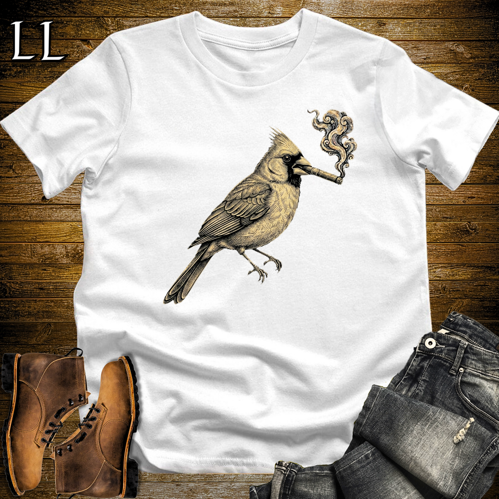 Vintage Cigar Cardinal Softstyle T Shirt White | Vintage Cigar Lover Tee