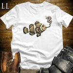 Vintage Cigar Clownfish Softstyle T Shirt White | Funny Fish Cigar Tee