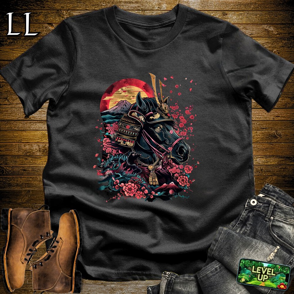 A Samurais Horse Softstyle Tee Black | African Warrior Tee