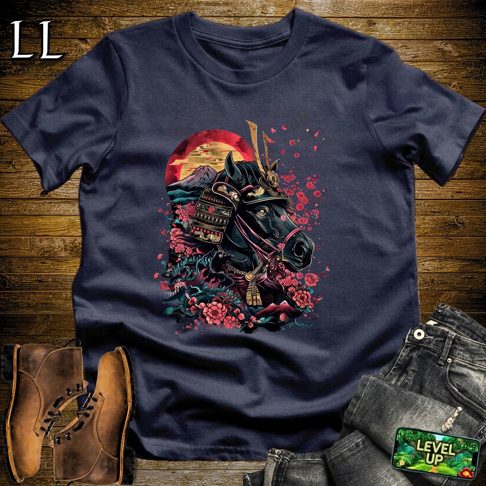 A Samurais Horse Softstyle Tee - Navy - LegacyLayers