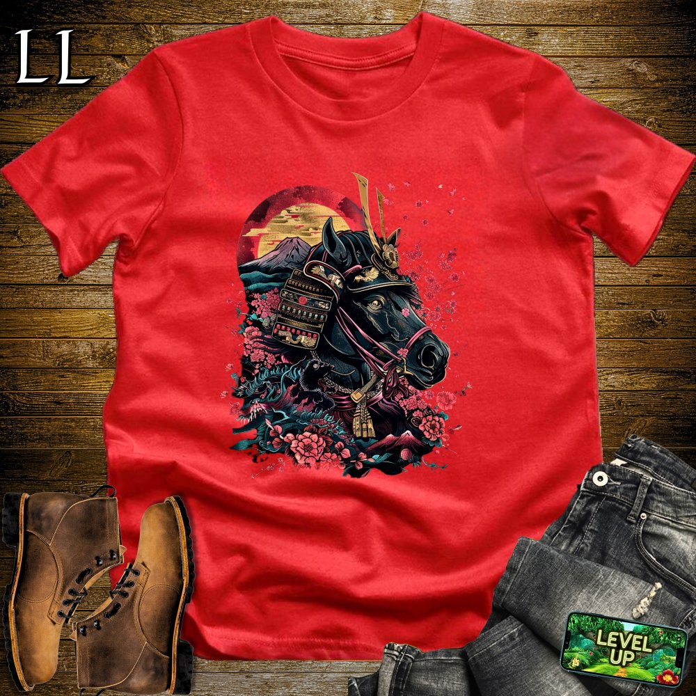 A Samurais Horse Softstyle Tee Red | African Warrior Tee