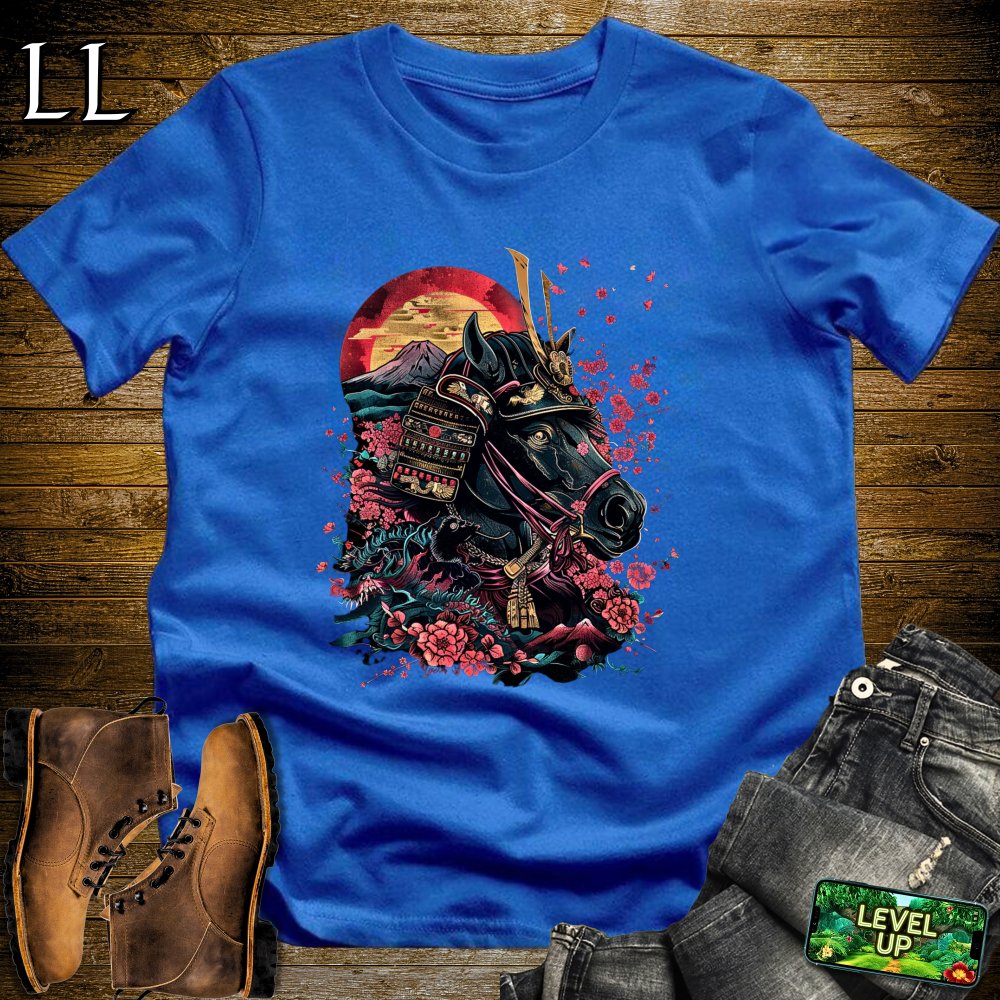 A Samurais Horse Softstyle Tee - Royal - LegacyLayers