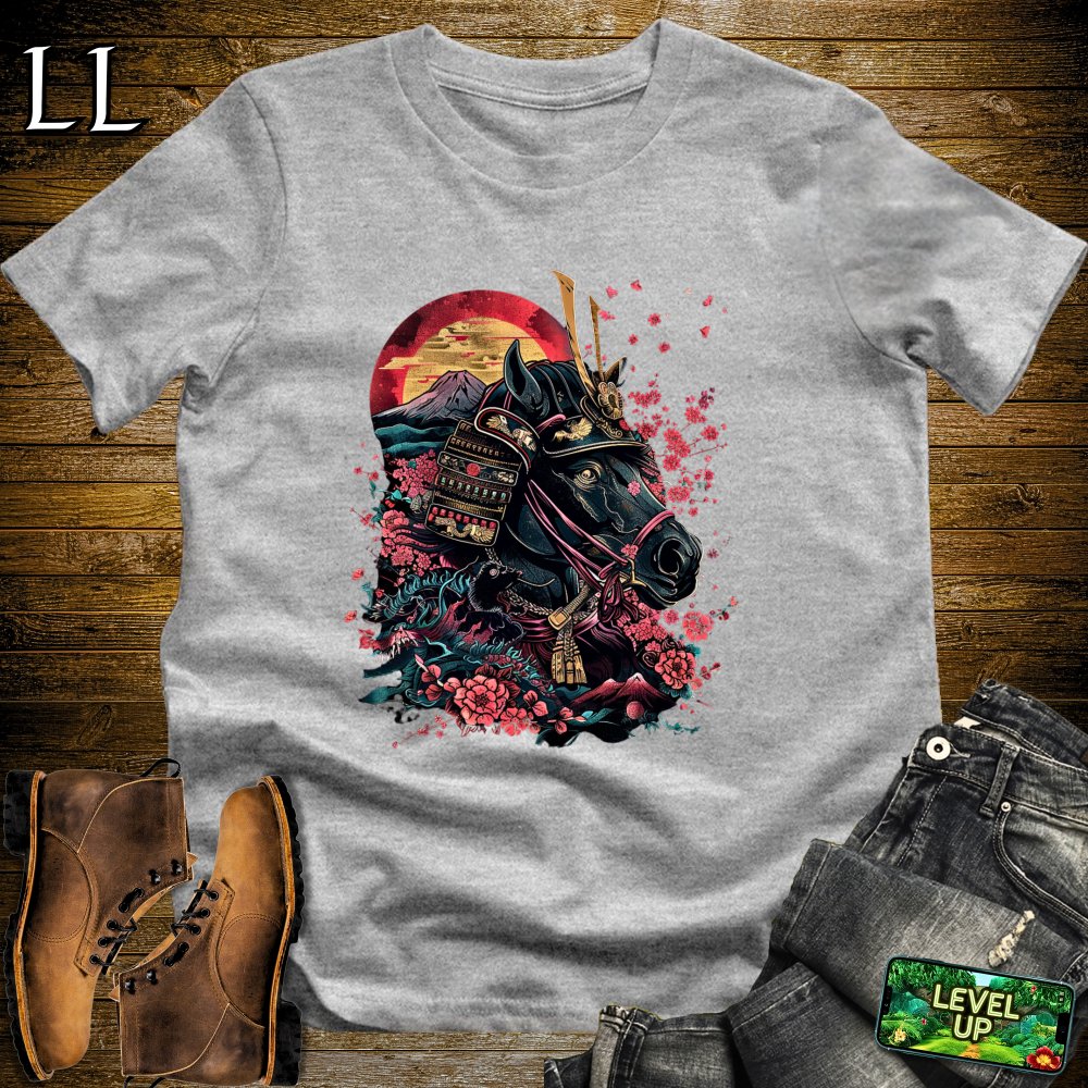 A Samurais Horse Softstyle Tee Sport Grey | African Warrior Tee