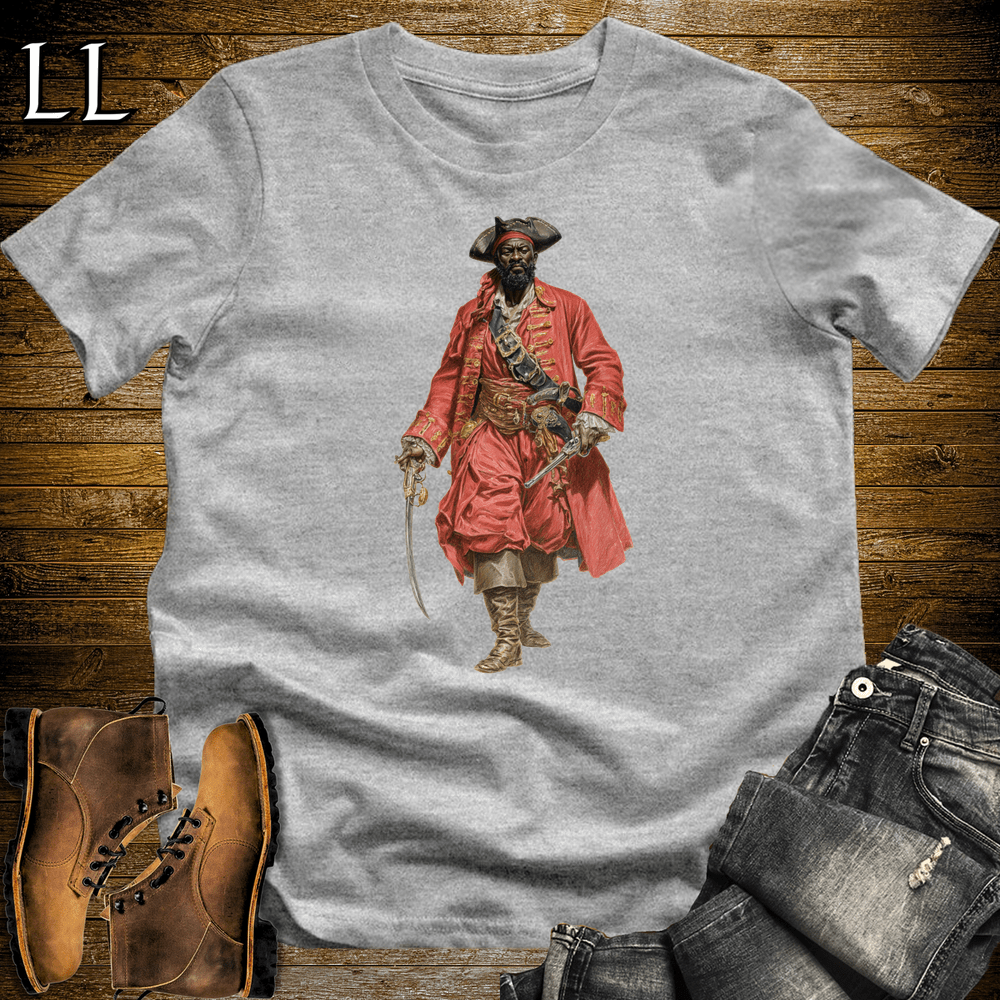 African Redcoat Pirate King Sport Grey | Redcoat Pirate Shirt