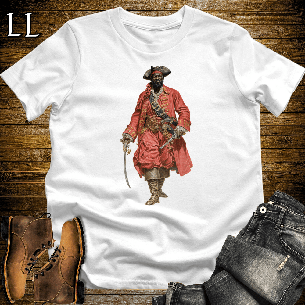 African Redcoat Pirate King White | Redcoat Pirate Shirt
