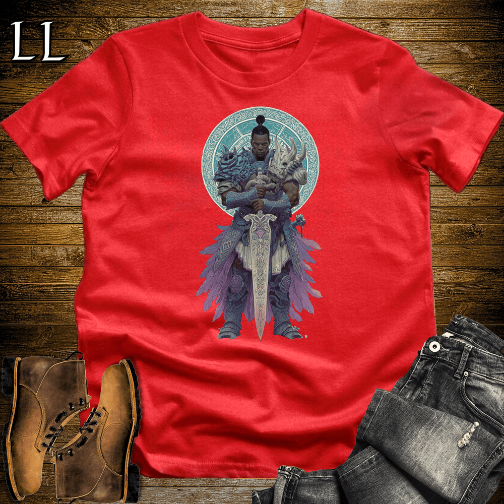 African Ancestral Blademaster Red | Warrior Tee