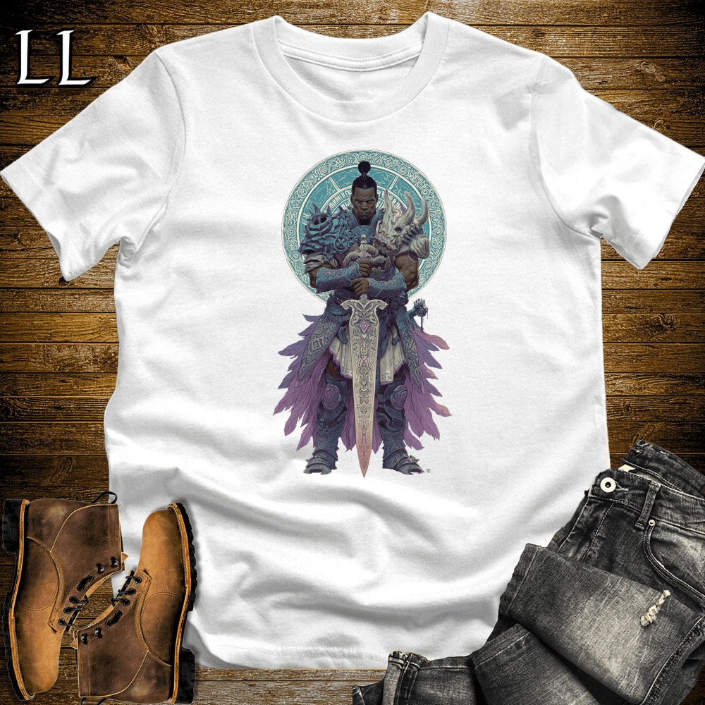 African Ancestral Blademaster White | Warrior Tee