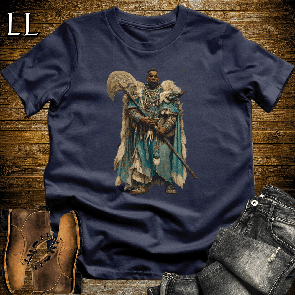 African Axe Chieftain Navy | Warrior Pride Tee
